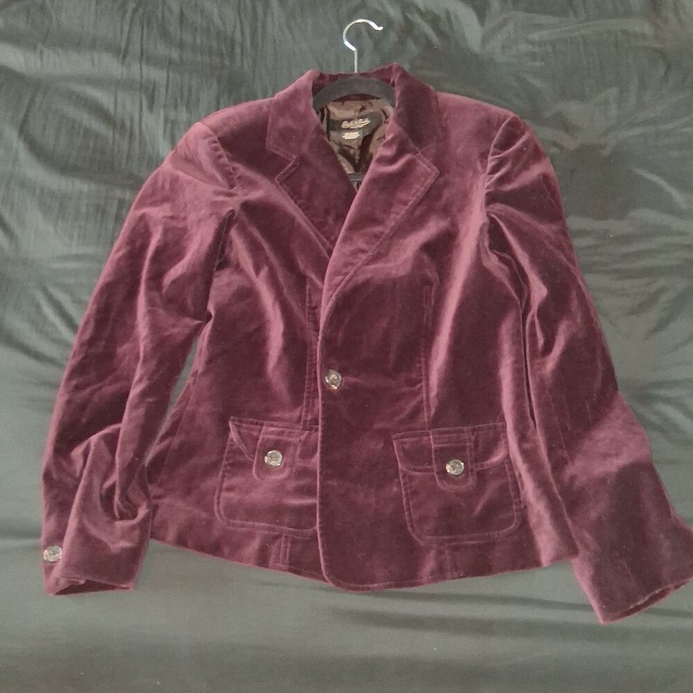 Vintage Peck & Peck Purple Velvet Blazer